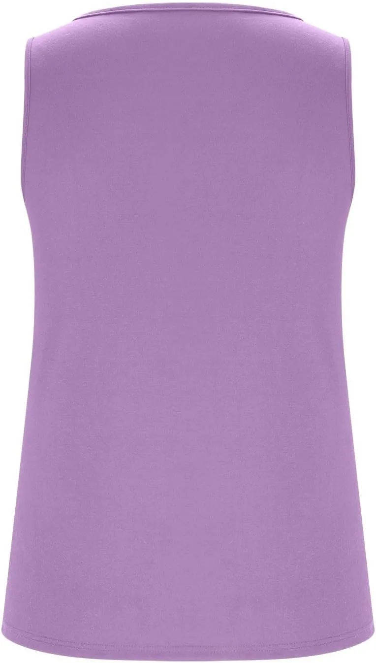 Sexy Cut Out Ripped Tank Tops for Women Distressed Sleeveless T-Shirt Summer Rock Tee Solid Color Basic Tunic Blouse
