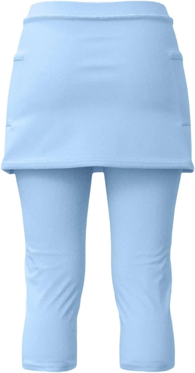 Skirt Leggings for Women 2025 Summer Plus Size Tennis Golf Skort Capris Gym Tennis Yoga Athletic Legging with Skirts