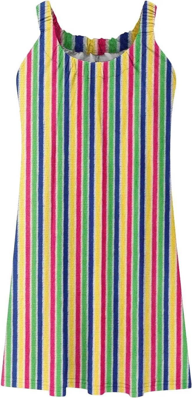 Sleeveless Womens Summer Dresses Aline Mini Dress Swing Dress Solid Color Vacation Beach Dress Casual Dress