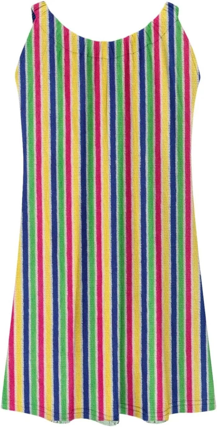 Sleeveless Womens Summer Dresses Aline Mini Dress Swing Dress Solid Color Vacation Beach Dress Casual Dress