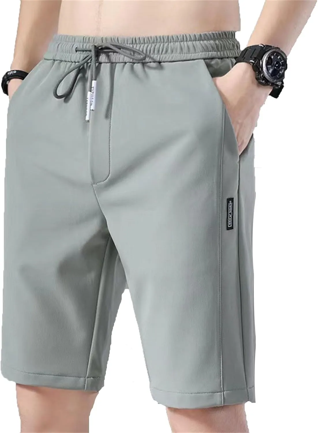 Summer Beach Shorts Men's Sports Shorts Breathable Quick Dried Ice Shorts Gym Running Pants