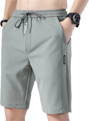 Summer Beach Shorts Men's Sports Shorts Breathable Quick Dried Ice Shorts Gym Running Pants