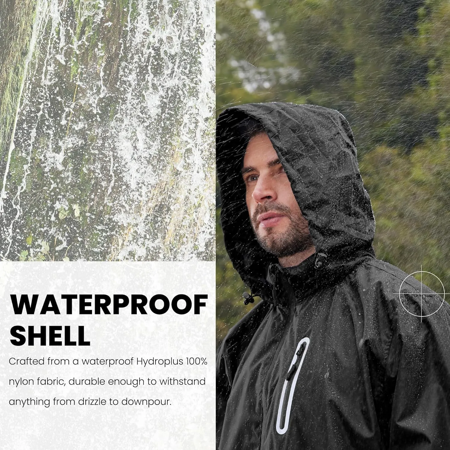 SWISSWELL Men Women Rain Suit Waterproof Lightweight Hooded Raincoat Jacket and Pants for Golf, Hiking, Travel