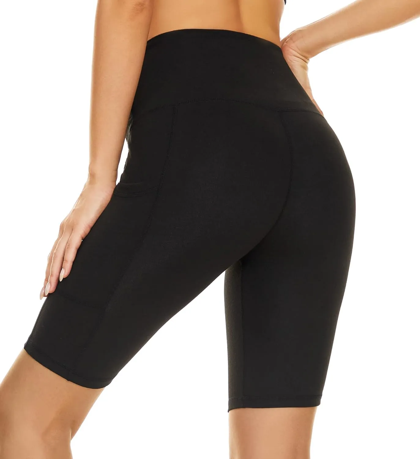 Taydey Women's High Waist Yoga Running Workout Athletic Cycling Hiking Sports Shorts