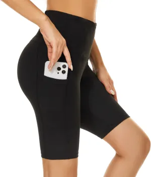 Taydey Women's High Waist Yoga Running Workout Athletic Cycling Hiking Sports Shorts