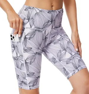 Taydey Women's High Waist Yoga Running Workout Athletic Cycling Hiking Sports Shorts