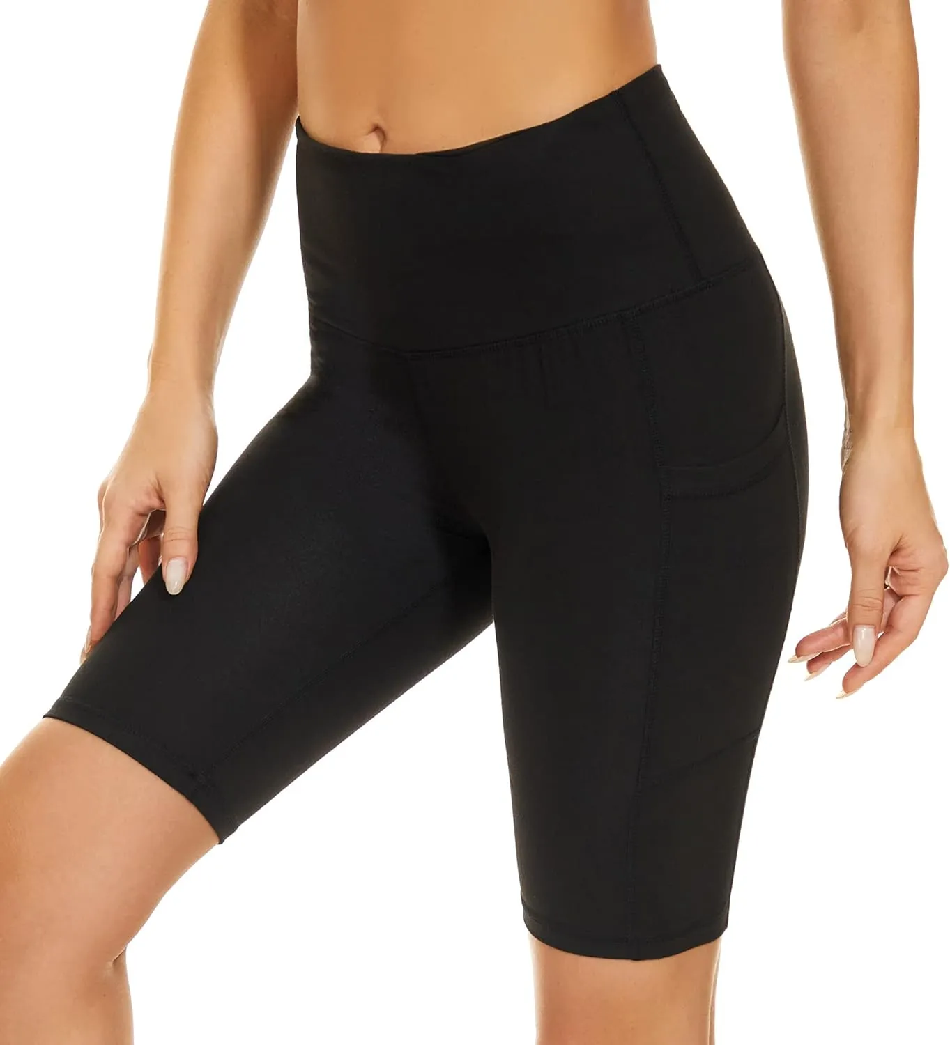 Taydey Women's High Waist Yoga Running Workout Athletic Cycling Hiking Sports Shorts