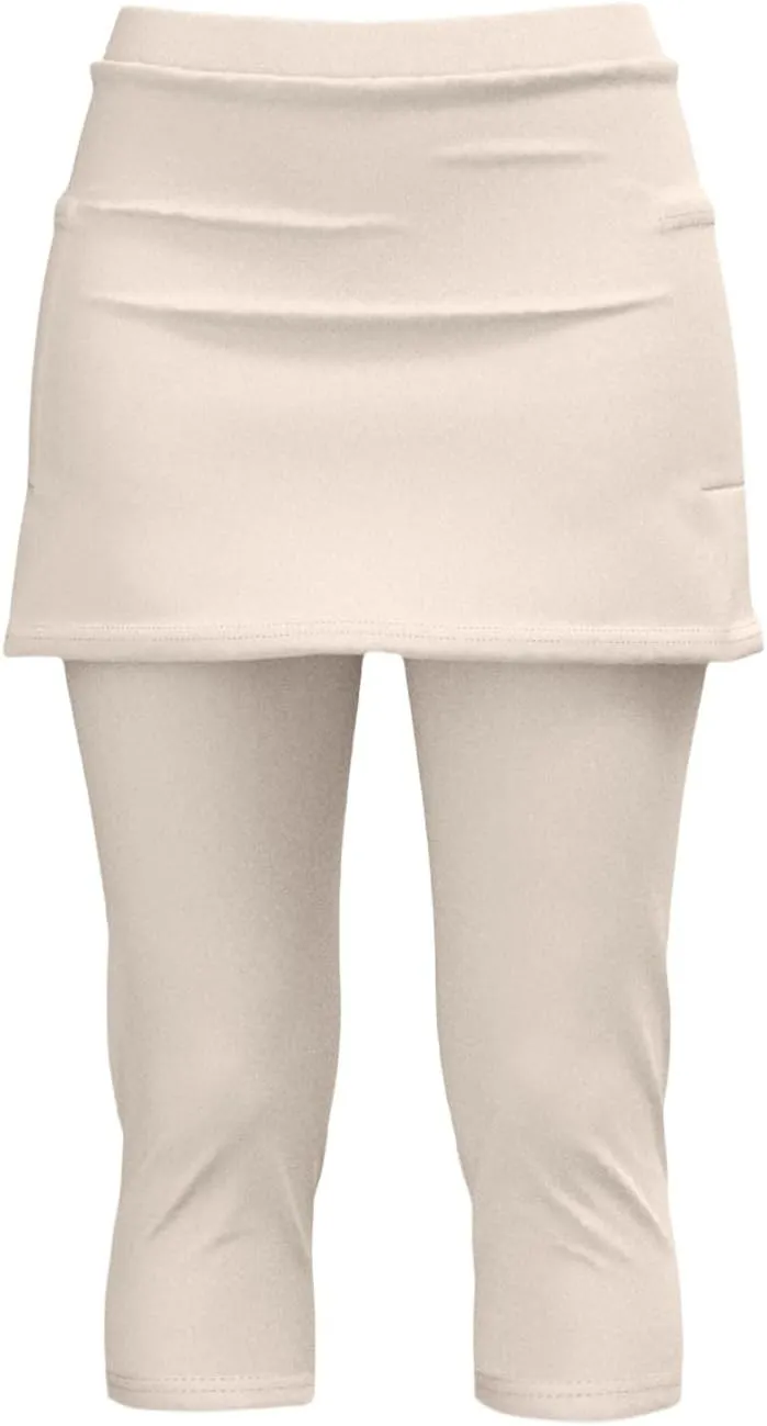 Tennis Skirts for Women Yoga Golf Pants Skorts Capri Leggings Summer Stretchy Soft Gym Legging with Athletic Skirt