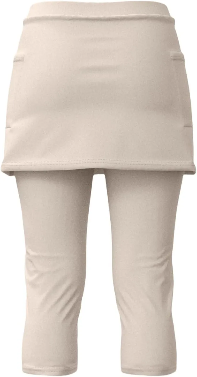 Tennis Skirts for Women Yoga Golf Pants Skorts Capri Leggings Summer Stretchy Soft Gym Legging with Athletic Skirt