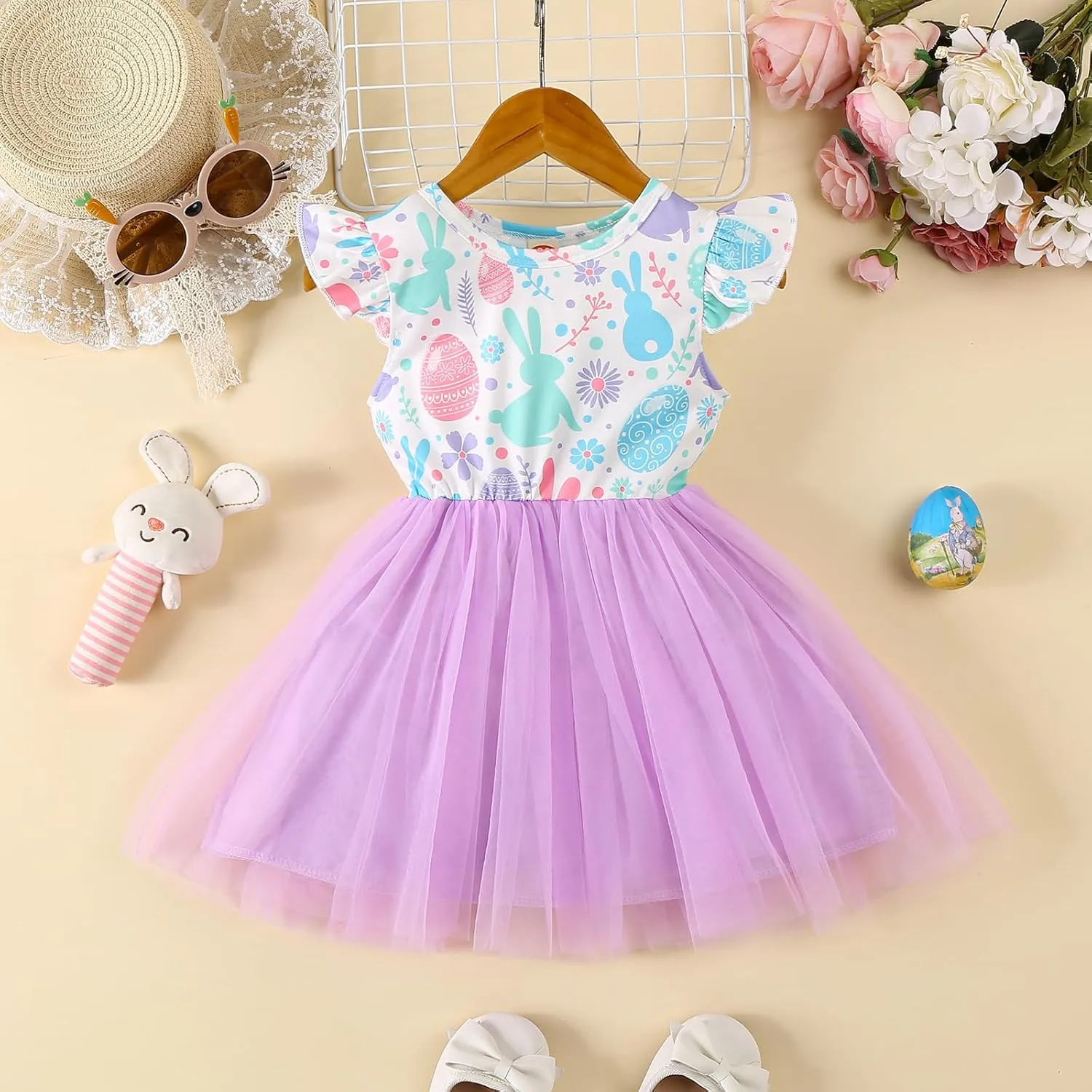 Toddler Baby Girls Summer Clothes Tutu Princess Dress Floral Sleeveless Dress Little Girl Outfits