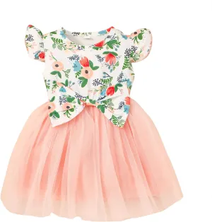 Toddler Baby Girls Summer Clothes Tutu Princess Dress Floral Sleeveless Dress Little Girl Outfits