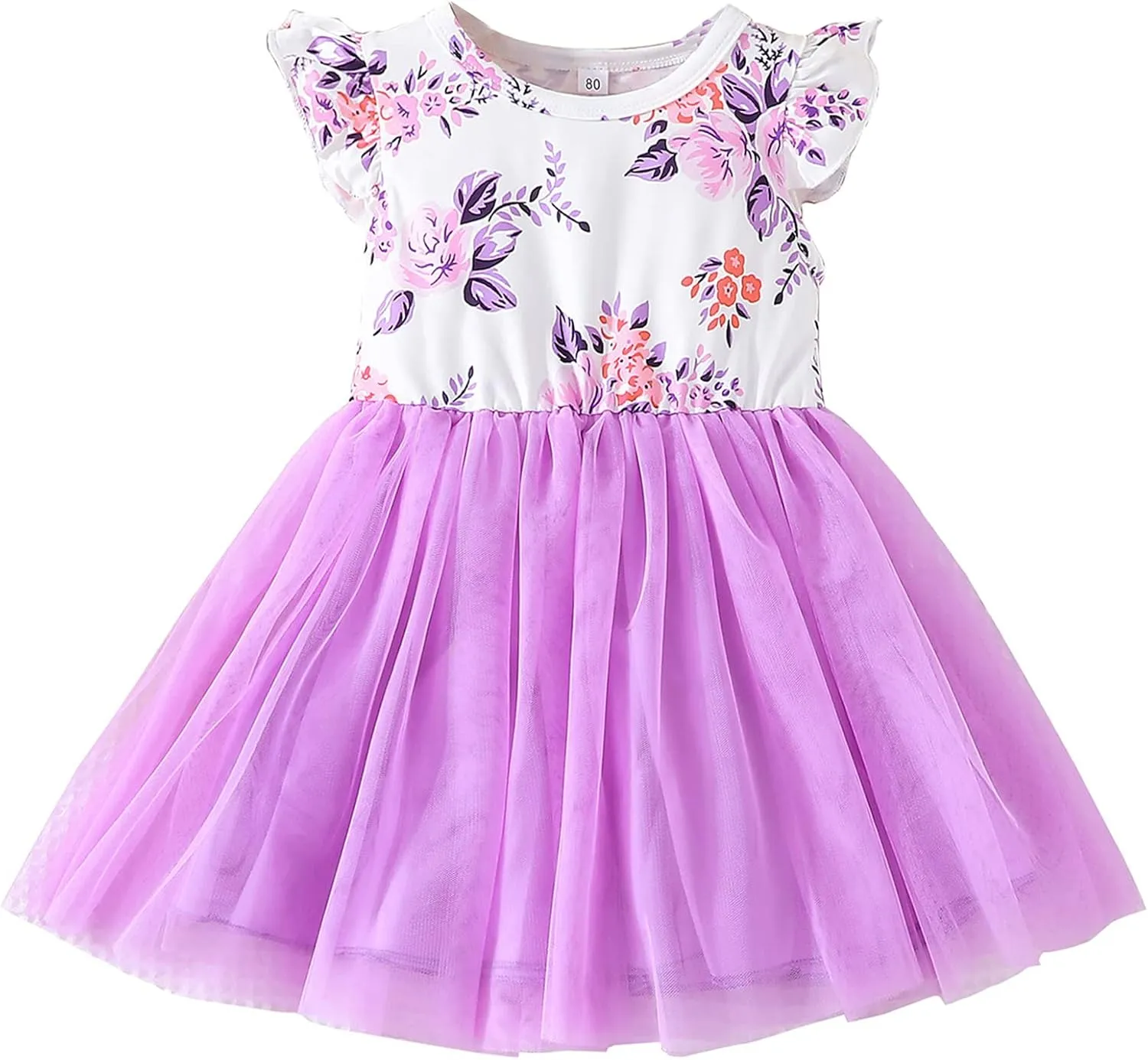 Toddler Baby Girls Summer Clothes Tutu Princess Dress Floral Sleeveless Dress Little Girl Outfits