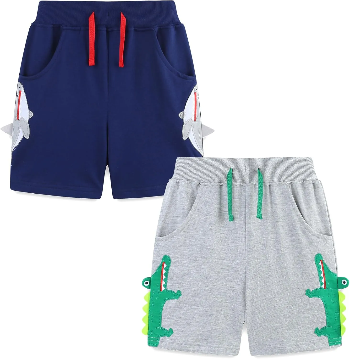 Toddler Boys Sports Shorts Cotton Casual All-Match Children's Clothing Pants 2-7T 2-Pack