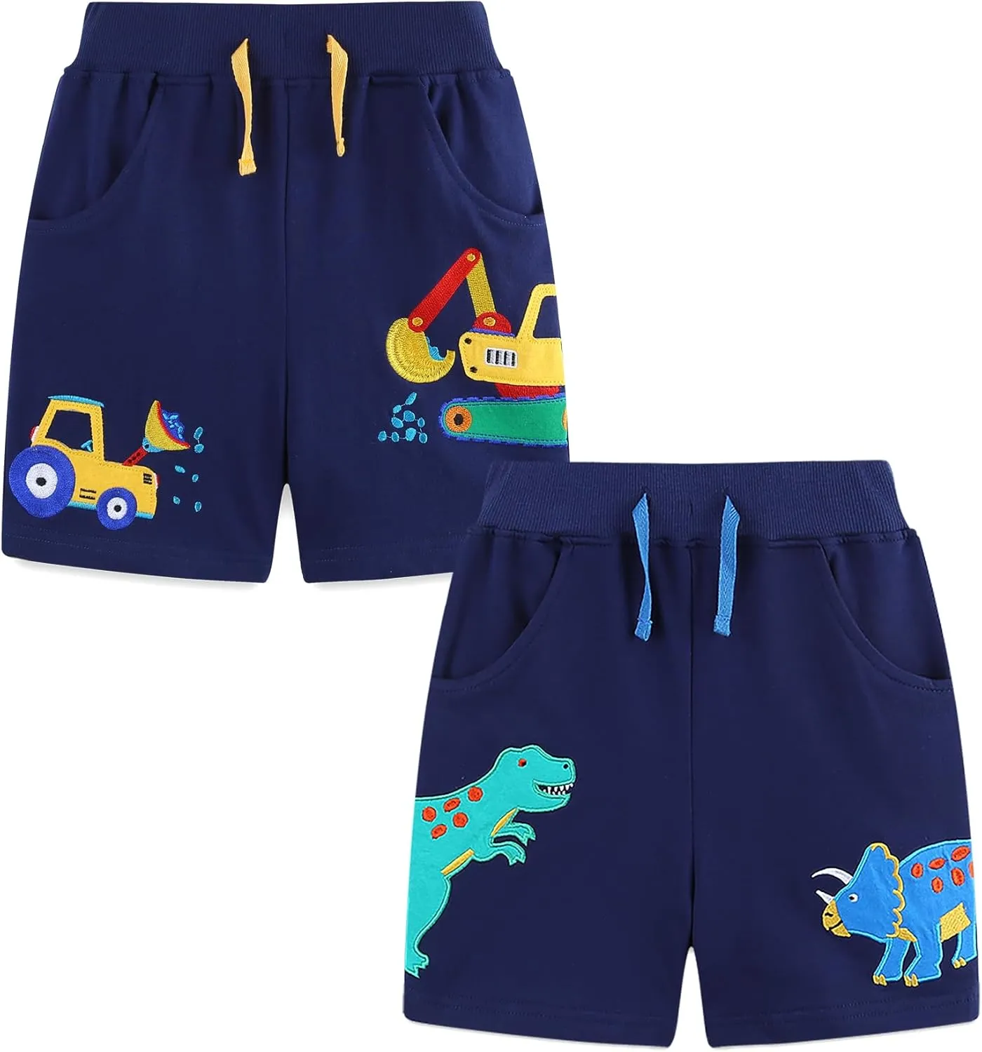 Toddler Boys Sports Shorts Cotton Casual All-Match Children's Clothing Pants 2-7T 2-Pack