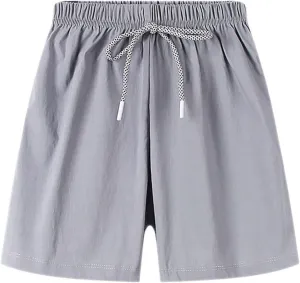 Toddler Kids Boys' Sports Shorts Quick Dry Athletic Shorts with Drawstring Boys Basketball Running Shorts