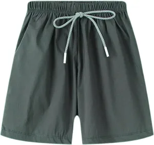 Toddler Kids Boys' Sports Shorts Quick Dry Athletic Shorts with Drawstring Boys Basketball Running Shorts