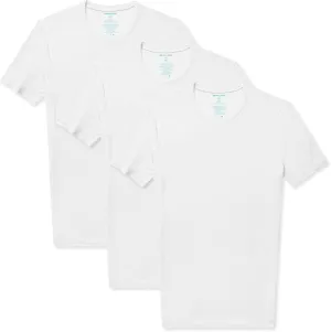 Tommy John Men's Crew Neck Undershirt, Second Skin Fabric, Slim Fit T-Shirt with Stay Tuck Design