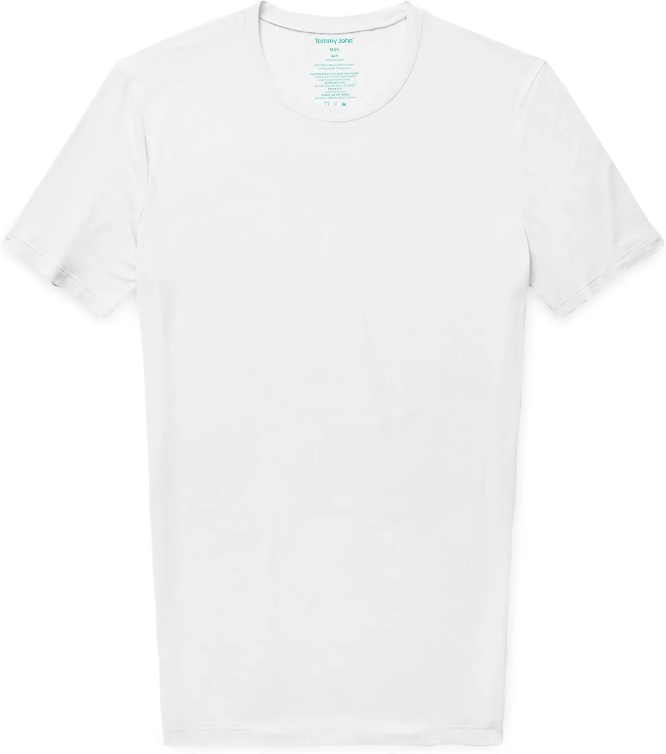 Tommy John Men's Crew Neck Undershirt, Second Skin Fabric, Slim Fit T-Shirt with Stay Tuck Design