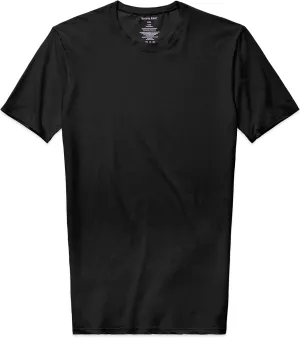 Tommy John Men's Slim Fit Crew Neck Undershirt, Cool Cotton Fabric, Slim Fit T-Shirt with Stay Tuck Design