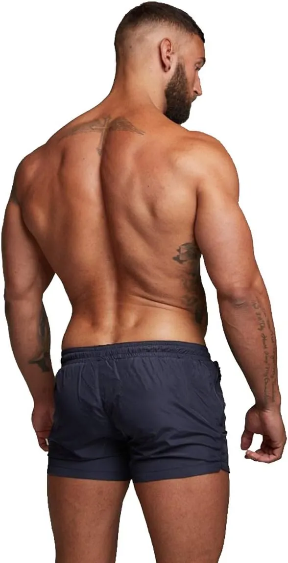 TONLEN Mens Swimwear Sports Shorts Swim Trunks with Zipper Pockets