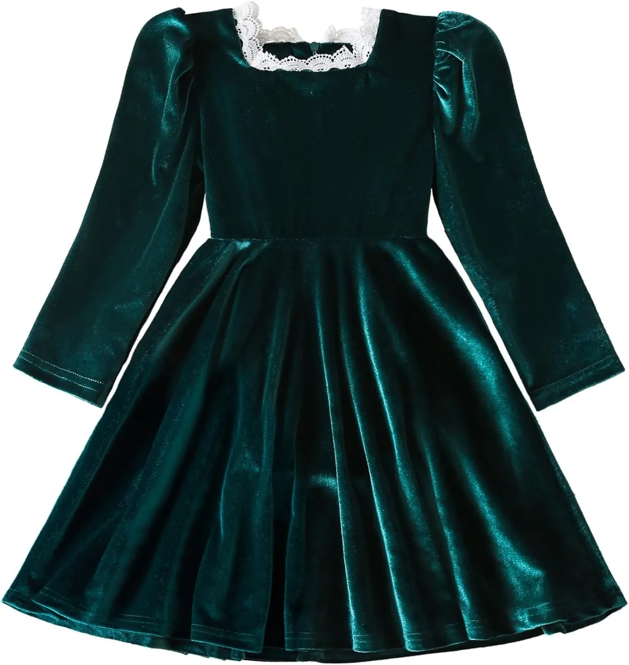 TTYAOVO Girl Long Sleeve Dress Fall Winter Princess Causal Dresses