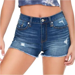 White Denim Shorts for Women High Waisted Fashionable Pure Color Stretchy Mom Jean Shorts with Pockets Raw Hem Slim Shorts Womens Shorts for Summer
