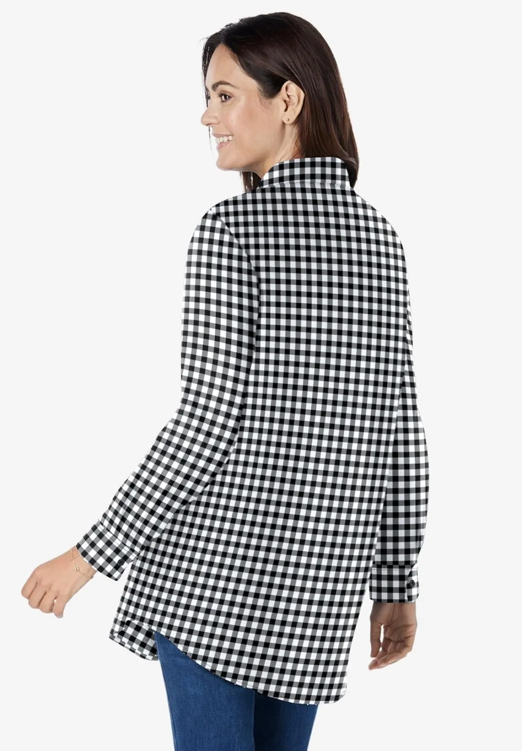 Woman Within Women's Plus Size Perfect Long Sleeve Shirt
