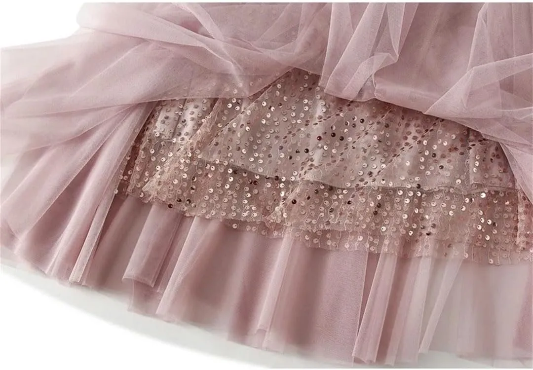 Women Mesh High Waist Tulle Ruffle A-LINE Skirt