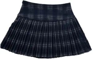 Women Plaid Mini Pleated Skirt High Waist Vintage Harajuku A-Line Skirt