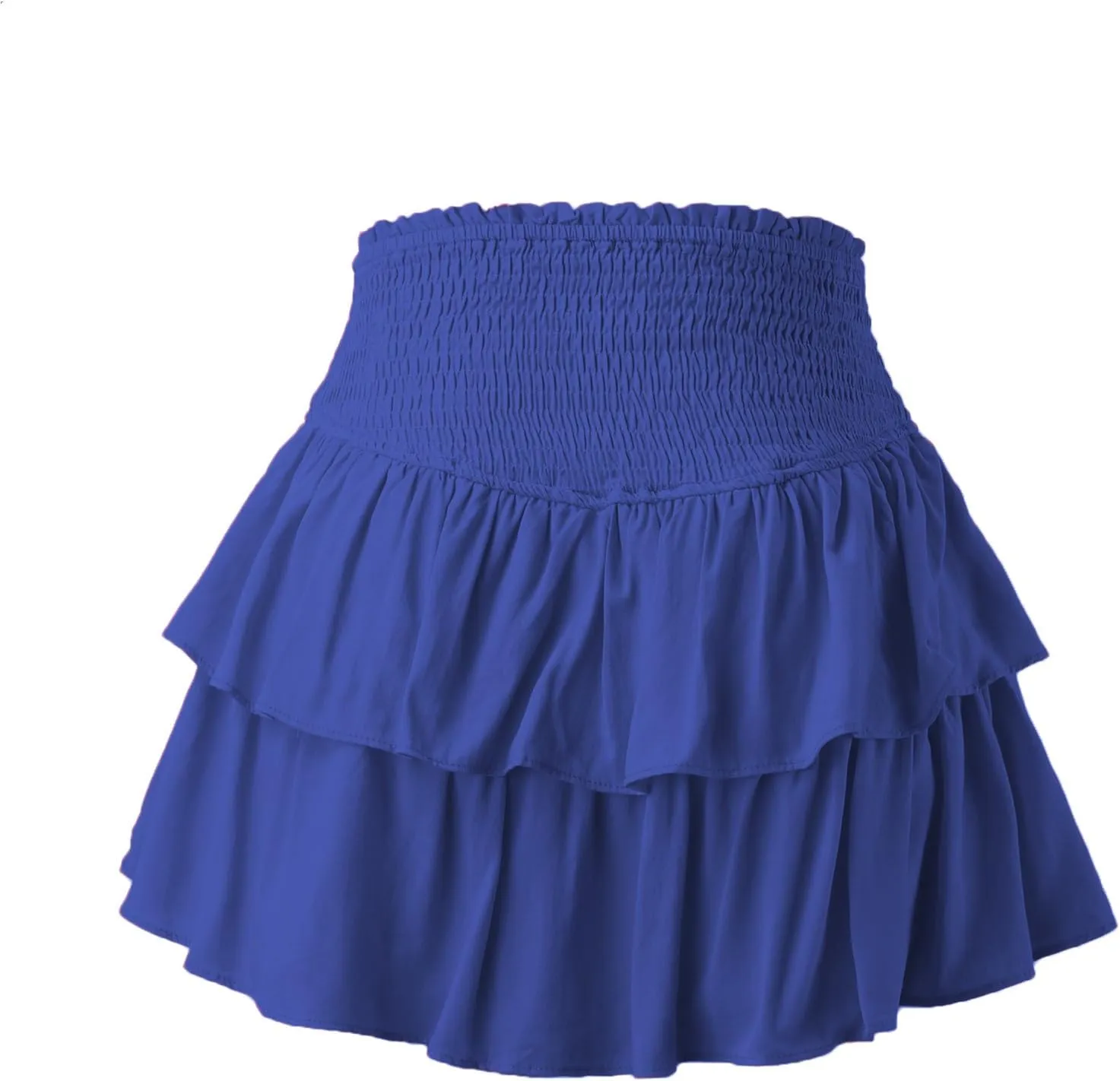 Women Pleated Mini Skirt Y2K Ruffle Low Waist Layered Pleated Flowy Skirt A Line Mini Underskirt