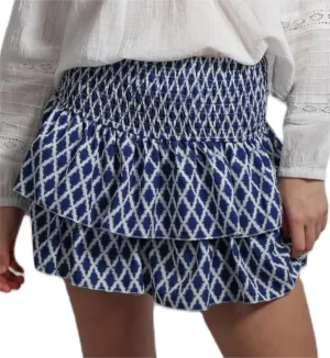 Women Shirred Mini Skirt Y2k Layered Pleated Short Skirt Smocked High Waist A Line Skirt Party Cute Mini Skirt