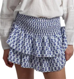 Women Shirred Mini Skirt Y2k Layered Pleated Short Skirt Smocked High Waist A Line Skirt Party Cute Mini Skirt