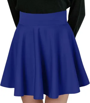 Women's Casual Basic Versatile Stretchy Waist Skirt Flared Pleated Mini Skater Skirt Sexy Club Y2k A-line Skirt