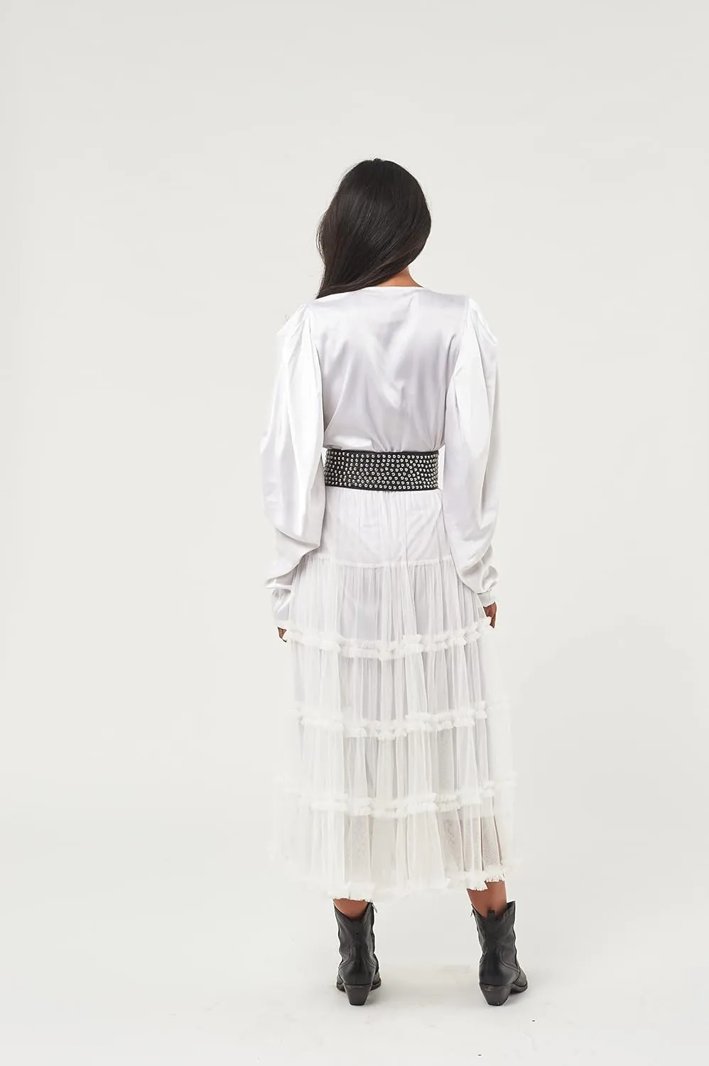 Women's Crown Tulle Midi Skirt