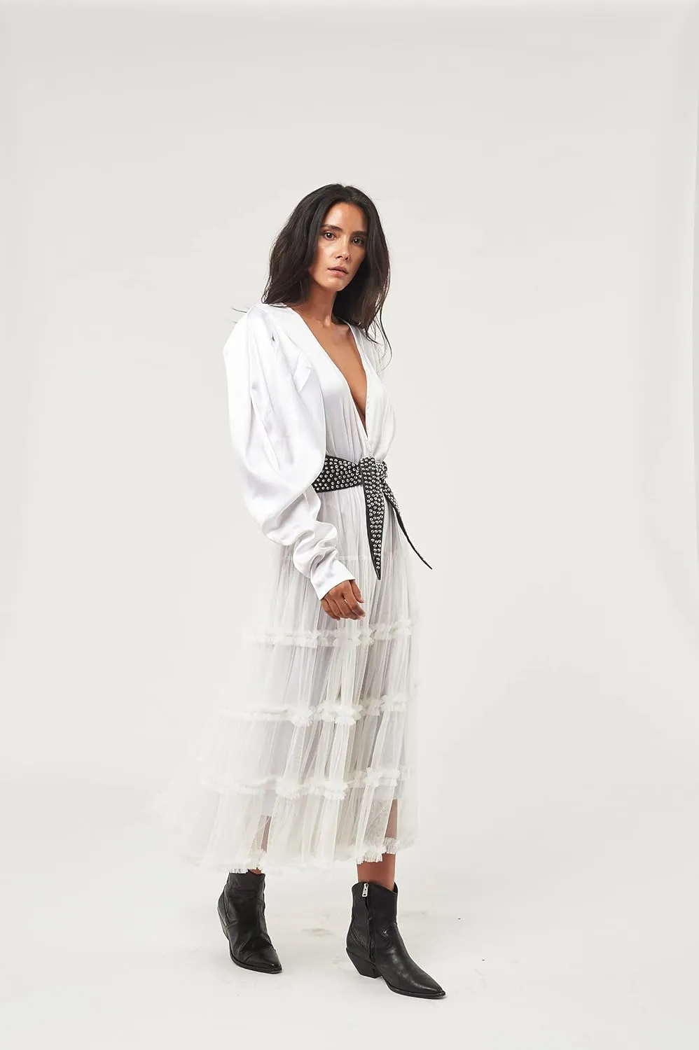 Women's Crown Tulle Midi Skirt
