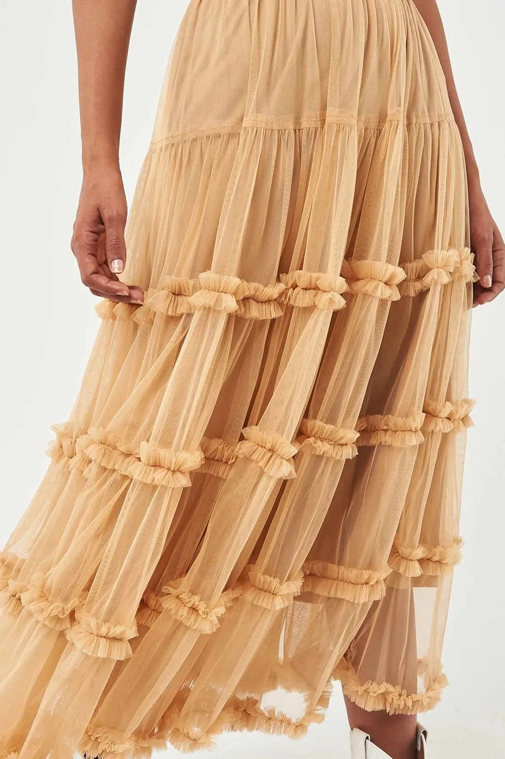 Women's Crown Tulle Midi Skirt