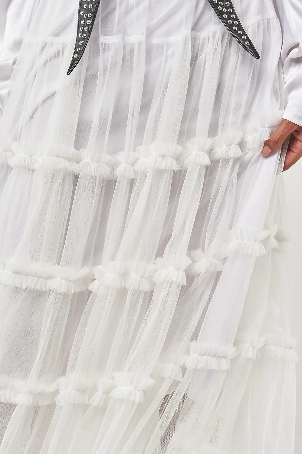 Women's Crown Tulle Midi Skirt