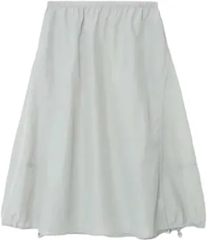Women's Elastic Mid-Waist Simple Versatile Mid-Length A-Line Skirt