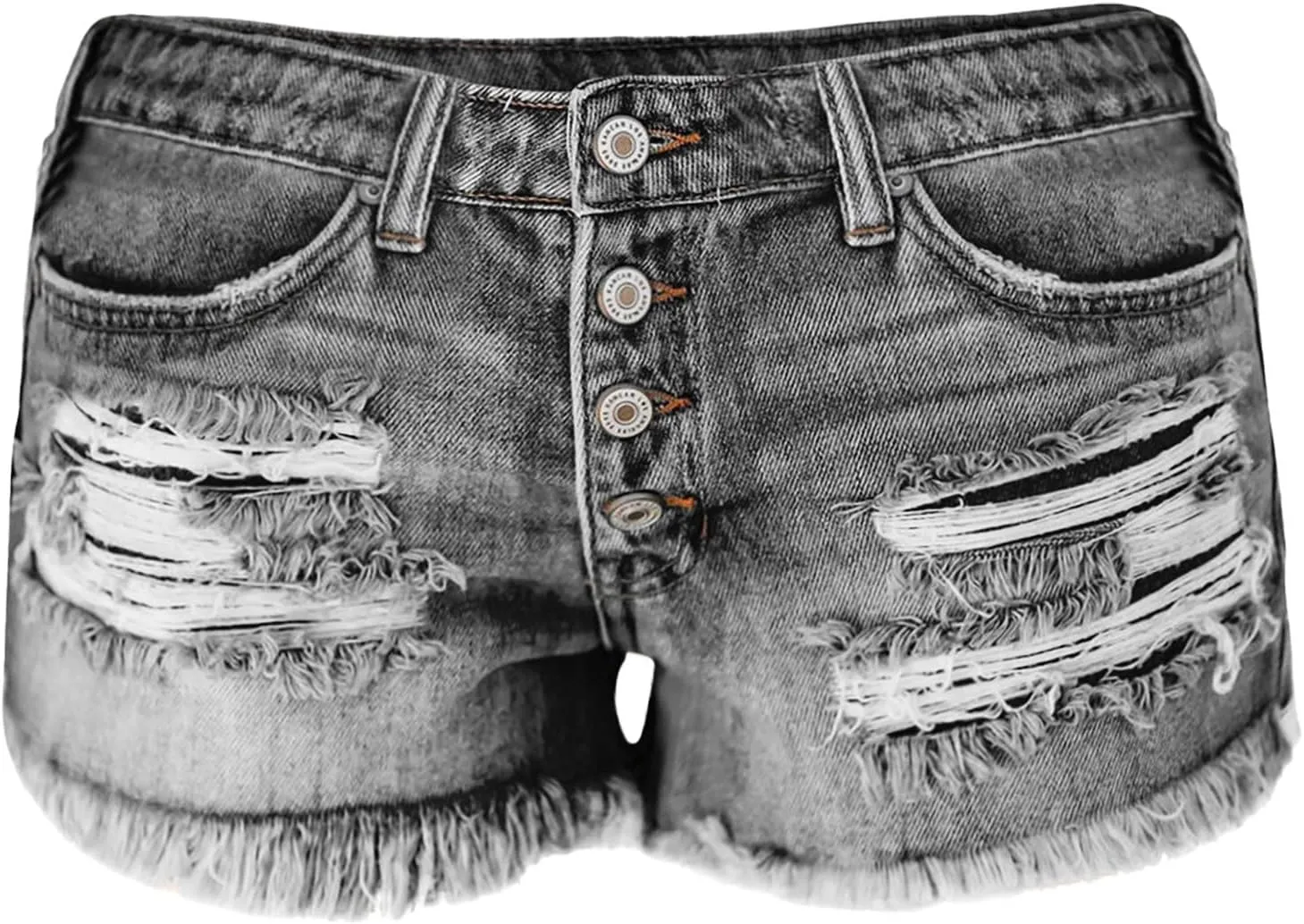 Womens Jean Shorts High Waisted Stretchy Summer Denim Shorts Ripped Frayed Raw Hem Casual Jeans Short with Pockets 2025