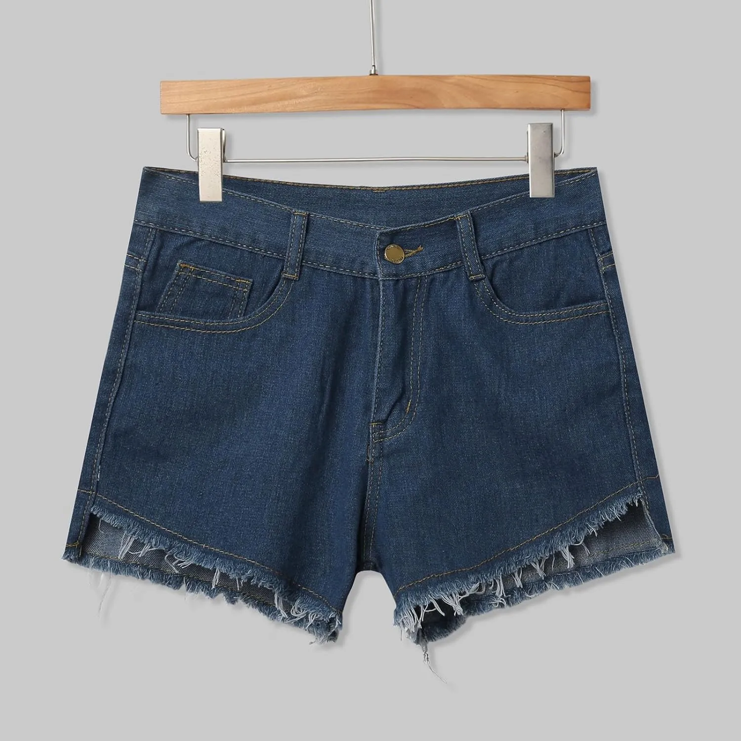 Womens Jean Shorts Summer High Waisted Stretchy Denim Shorts Ripped Frayed Raw Hem Trendy Jeans Short with Pockets 2025