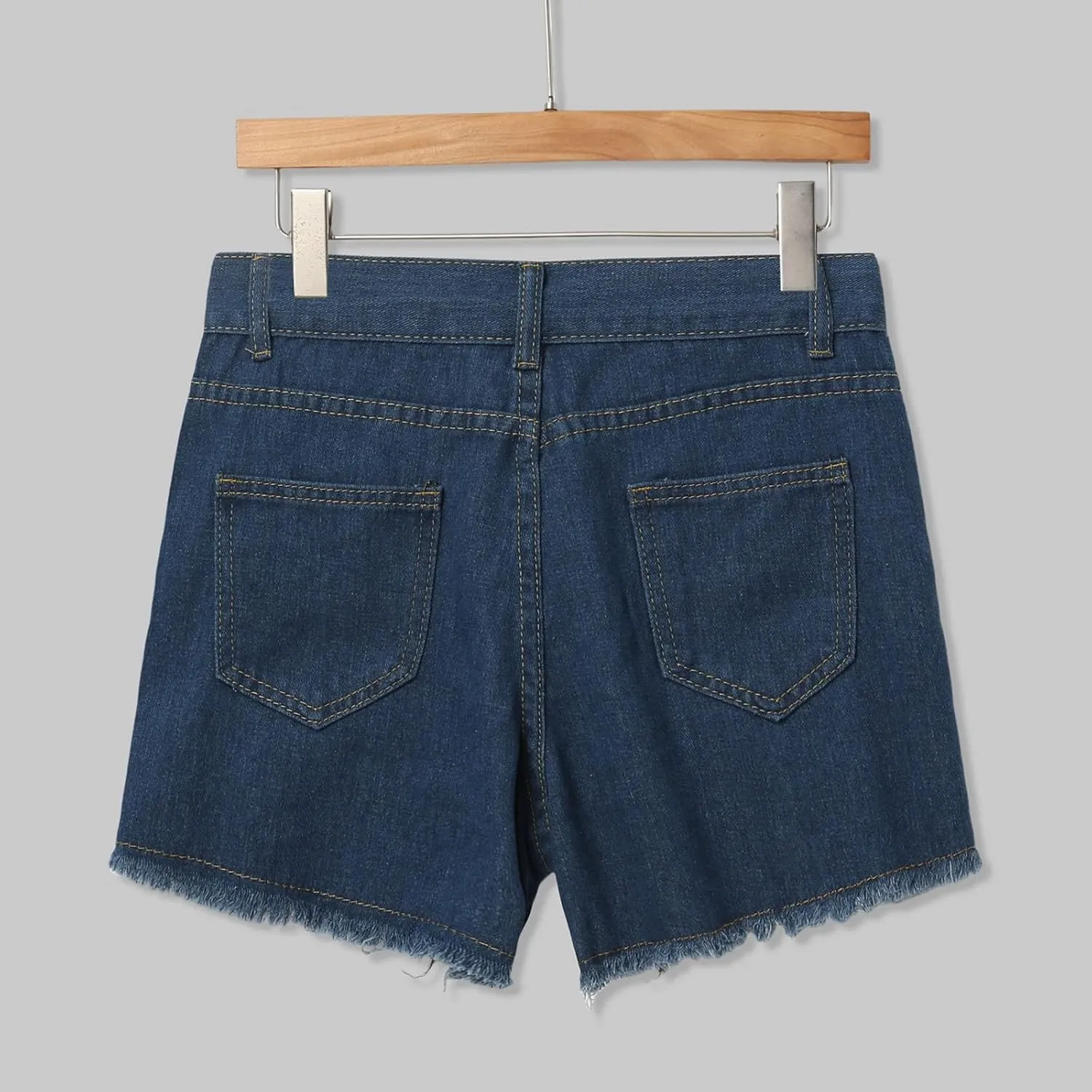 Womens Jean Shorts Summer High Waisted Stretchy Denim Shorts Ripped Frayed Raw Hem Trendy Jeans Short with Pockets 2025