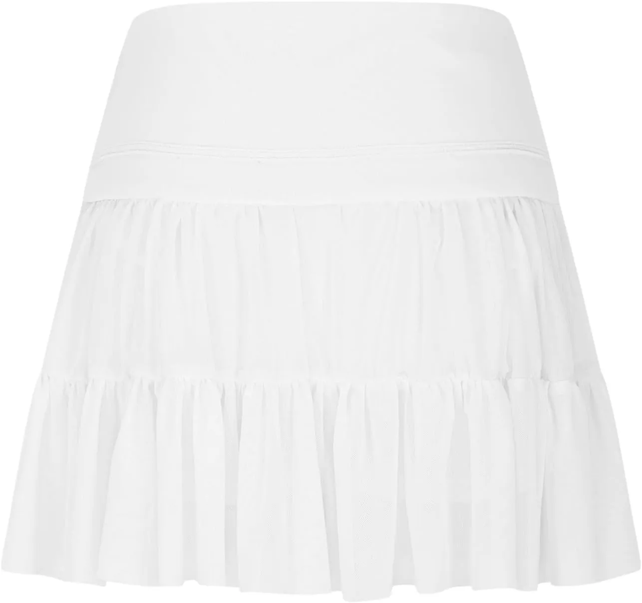 Women's Mini Skirt Skort Flowy Pleated High Waisted Ruffle Tennis Skirts for Women Athletic Skater Golf with Shorts