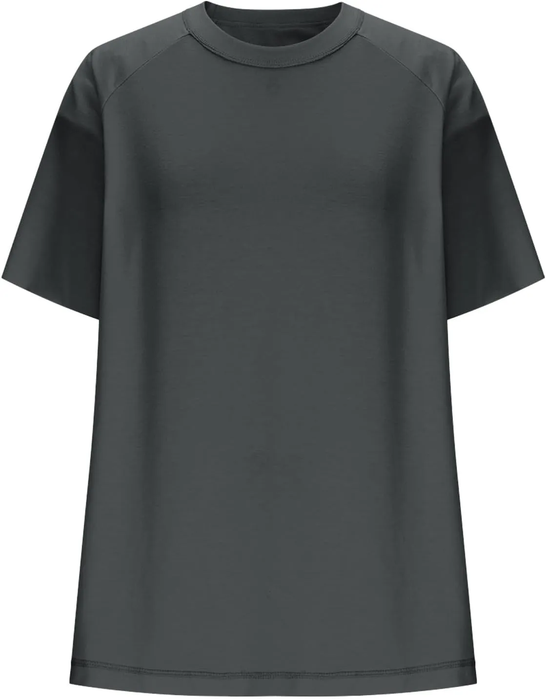 Womens Oversized T Shirts Loose Fit Crewneck Petal Short Sleeve Cotton Summer Tops Basic Tees Trendy Baggy T-Shirt
