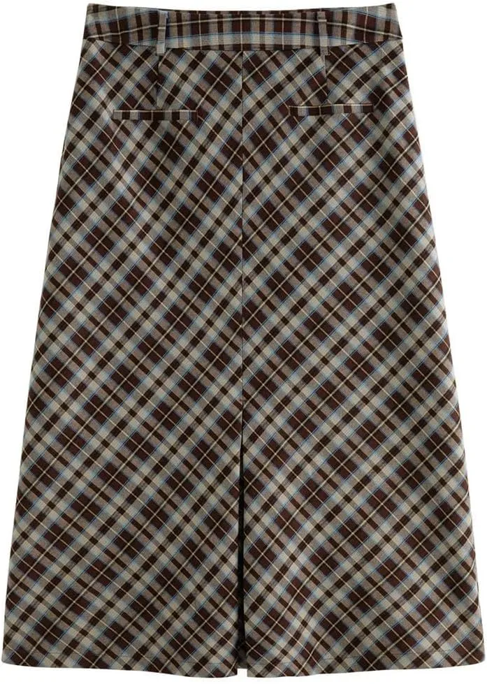 Women's Pleated A-Line Skirt Vintage Elegant Slimming Casual Loose Skirts