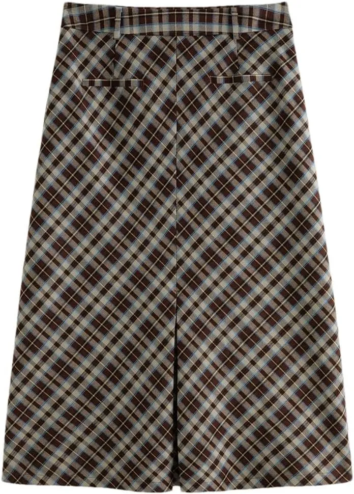 Women's Pleated A-Line Skirt Vintage Elegant Slimming Casual Loose Skirts