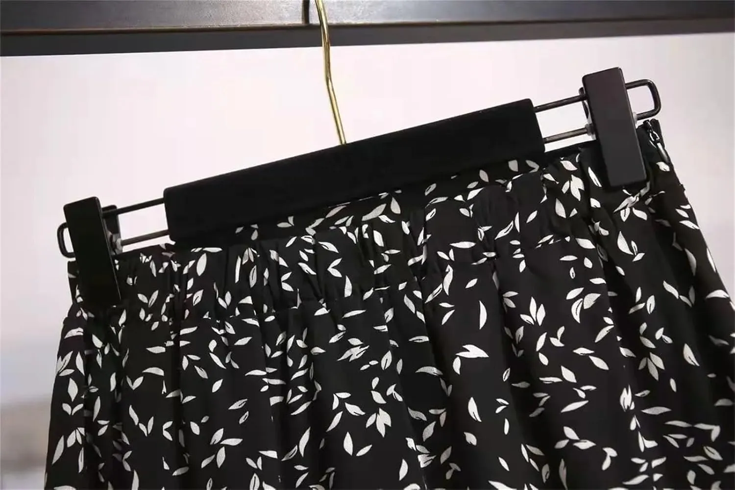 Women's Printing Patchwork Trumpet Skirt High Waist Slim Casual A-Line Skirt