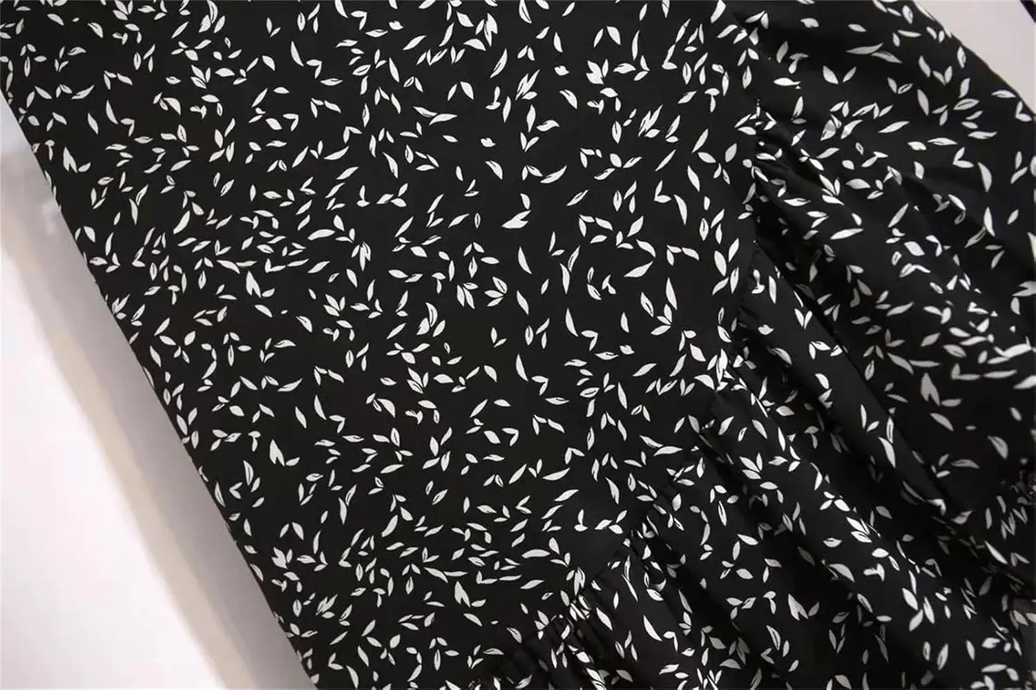 Women's Printing Patchwork Trumpet Skirt High Waist Slim Casual A-Line Skirt