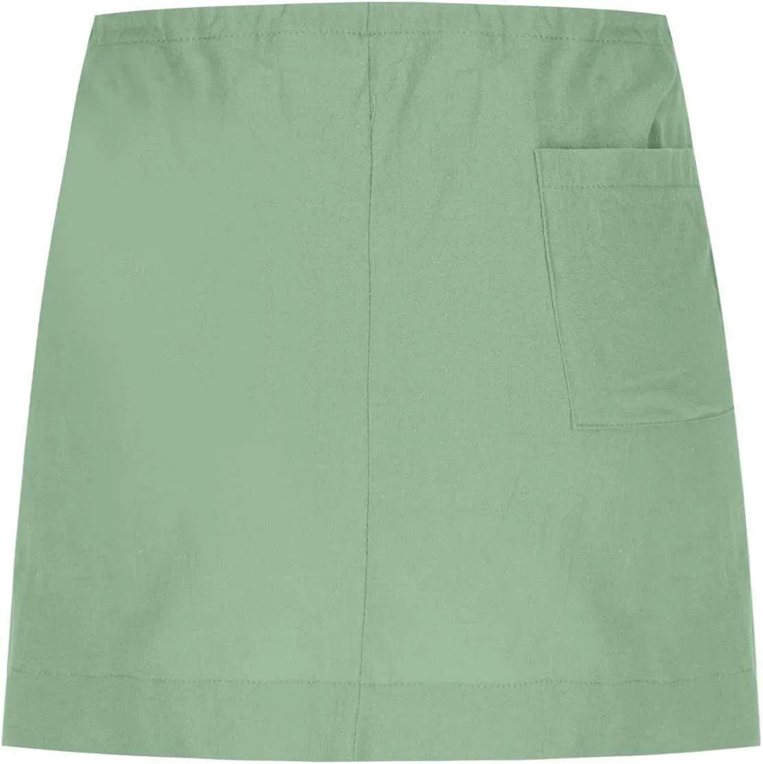 Womens Summer Skirts High Waisted Ruffle Mini Skirt Flowy A Line Skirt Pleated Elastic Waist Skirts Vacation Clothes
