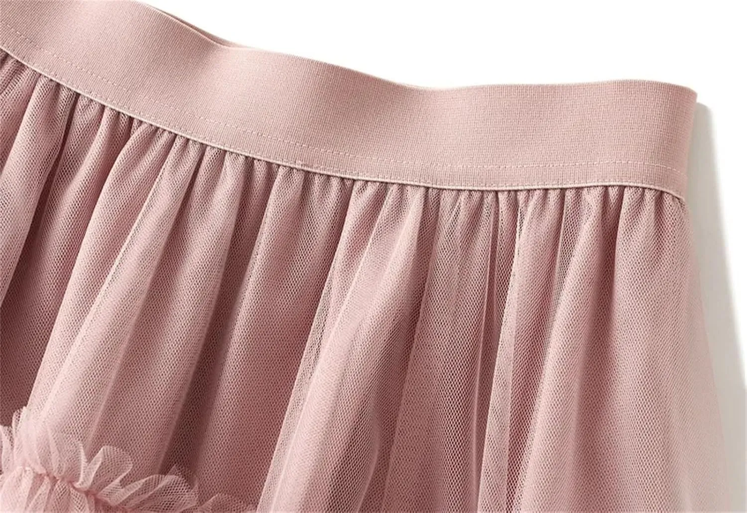 Women's Tiered Tulle Maxi A Line Skirt Summer High Waist Mesh Long Skirt
