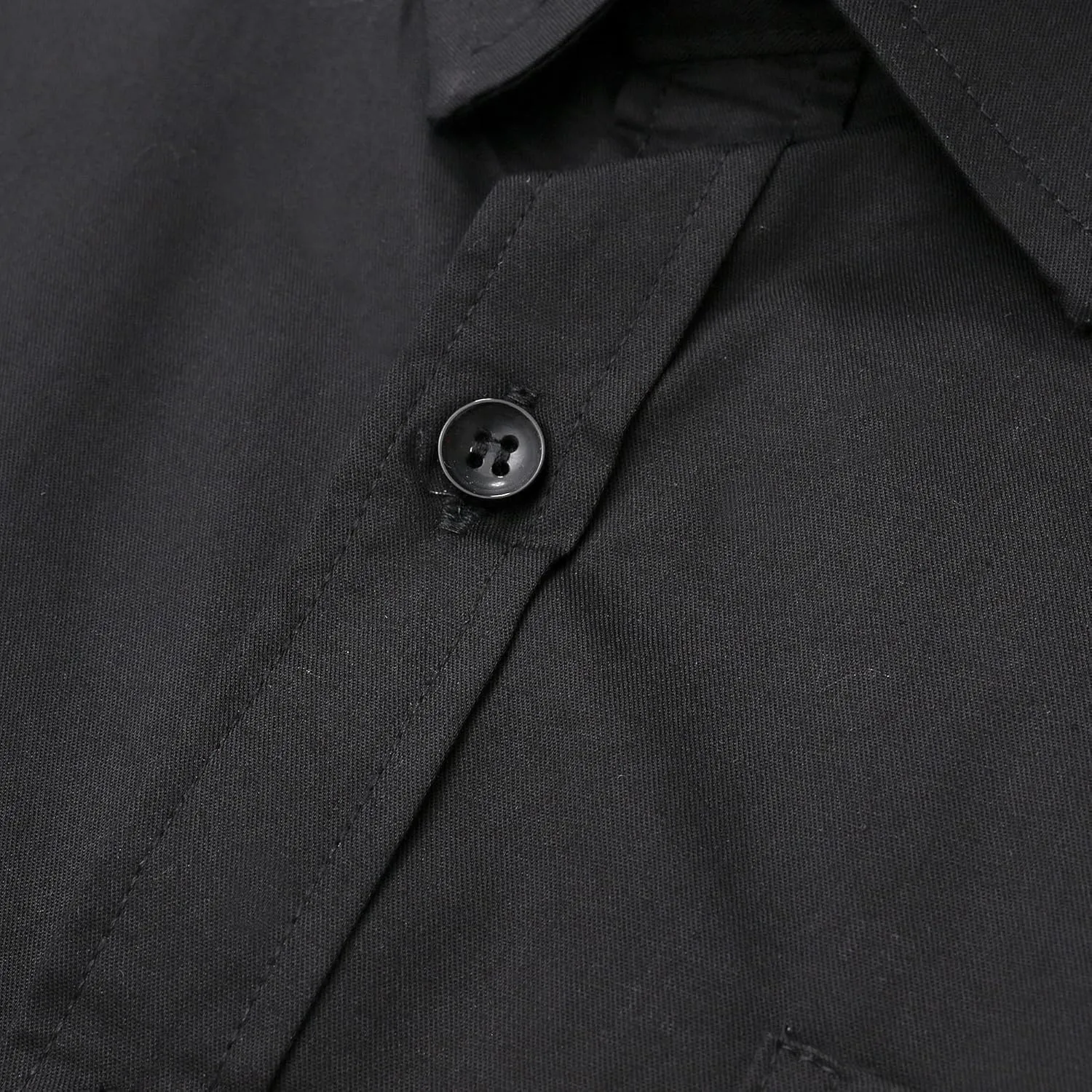 WULFUL Men's Casual Long Sleeve Dress Shirt Print Cotton Business Button Down Shirts Regular Fit